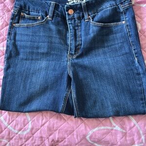 Seven7 Dark Blue Straight Leg Jeans